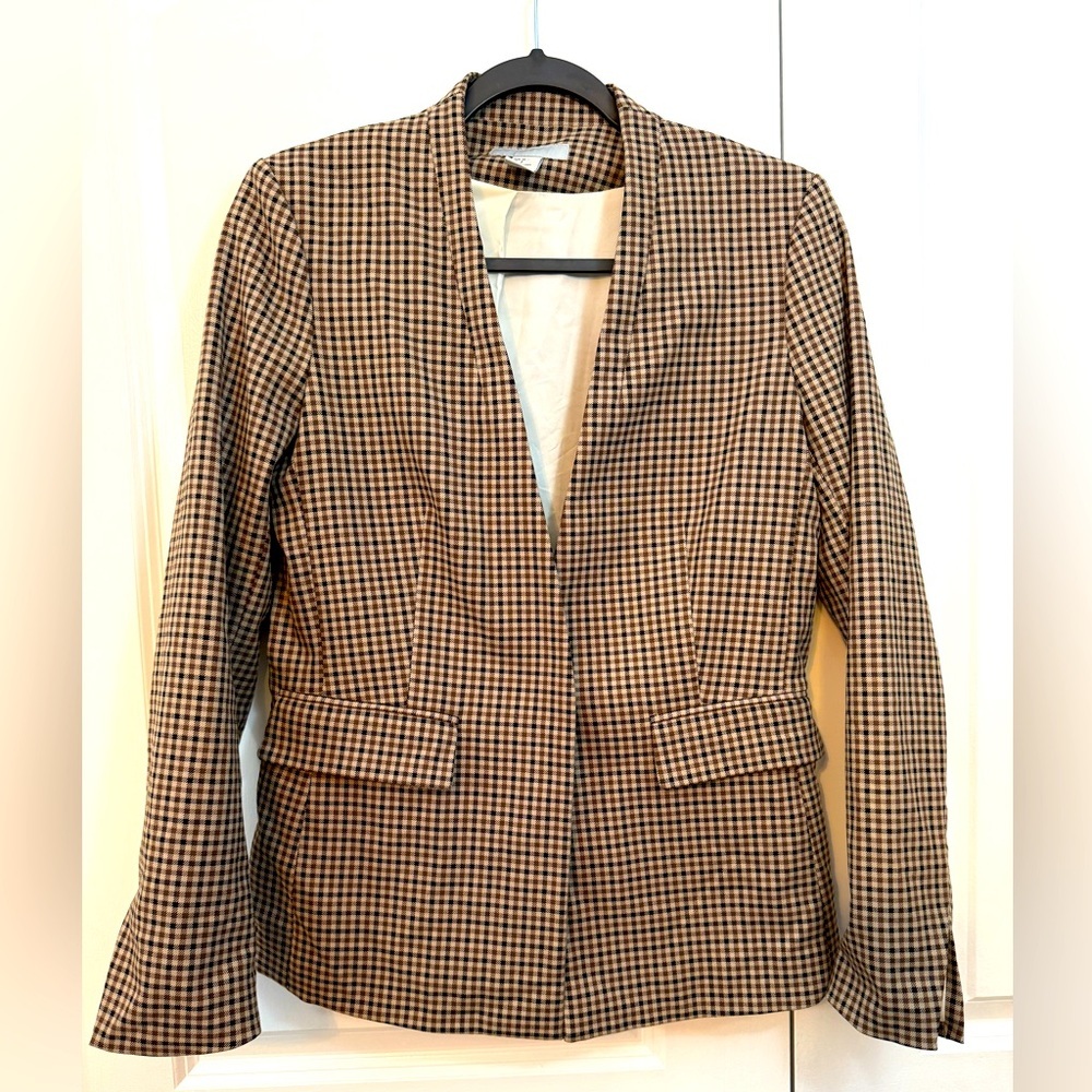 H&M Brown Checkered Women's Blazer